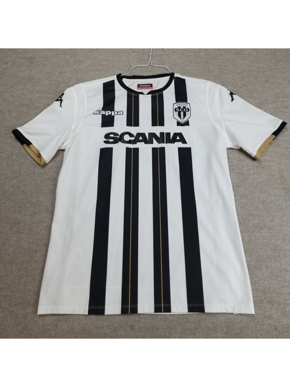 Angers SCO Soccer Jersey Medium White Kappa 2018-2019